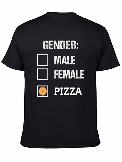 Gender: Pizza T-Shirt - Humorous Graphic Tee