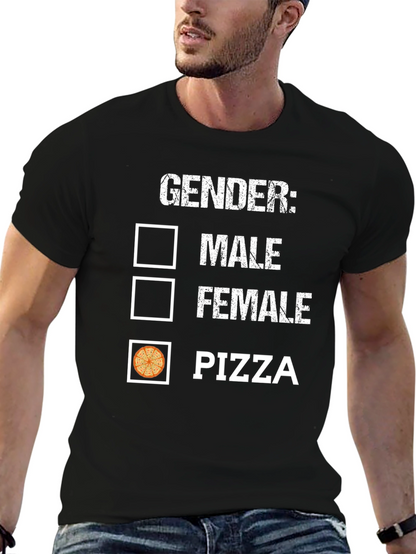 Gender: Pizza T-Shirt - Humorous Graphic Tee