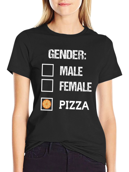 Gender: Pizza T-Shirt - Humorous Graphic Tee