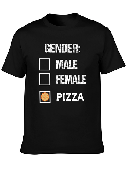 Gender: Pizza T-Shirt - Humorous Graphic Tee