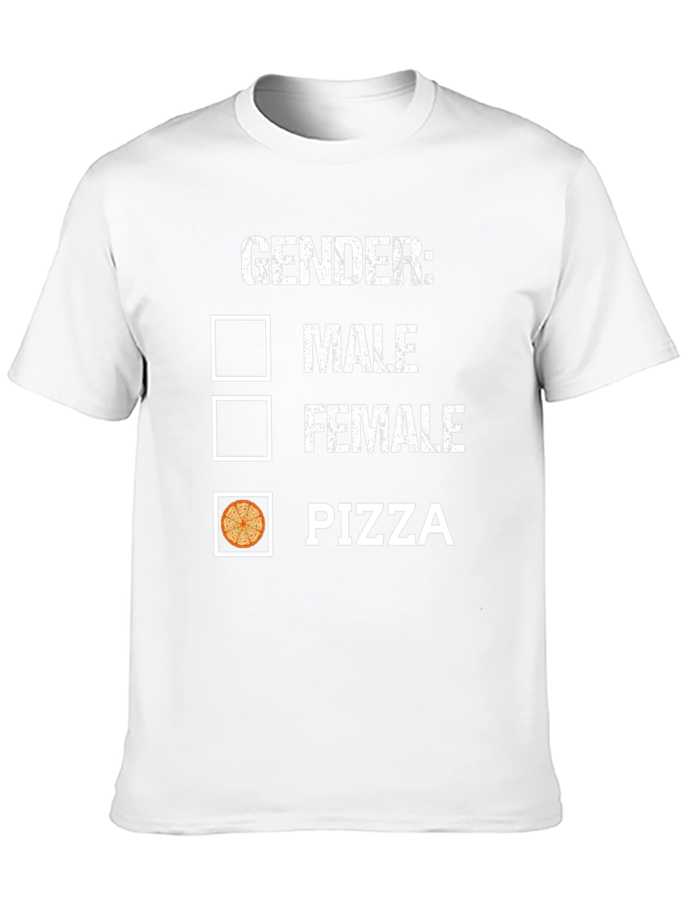 Gender: Pizza T-Shirt - Humorous Graphic Tee