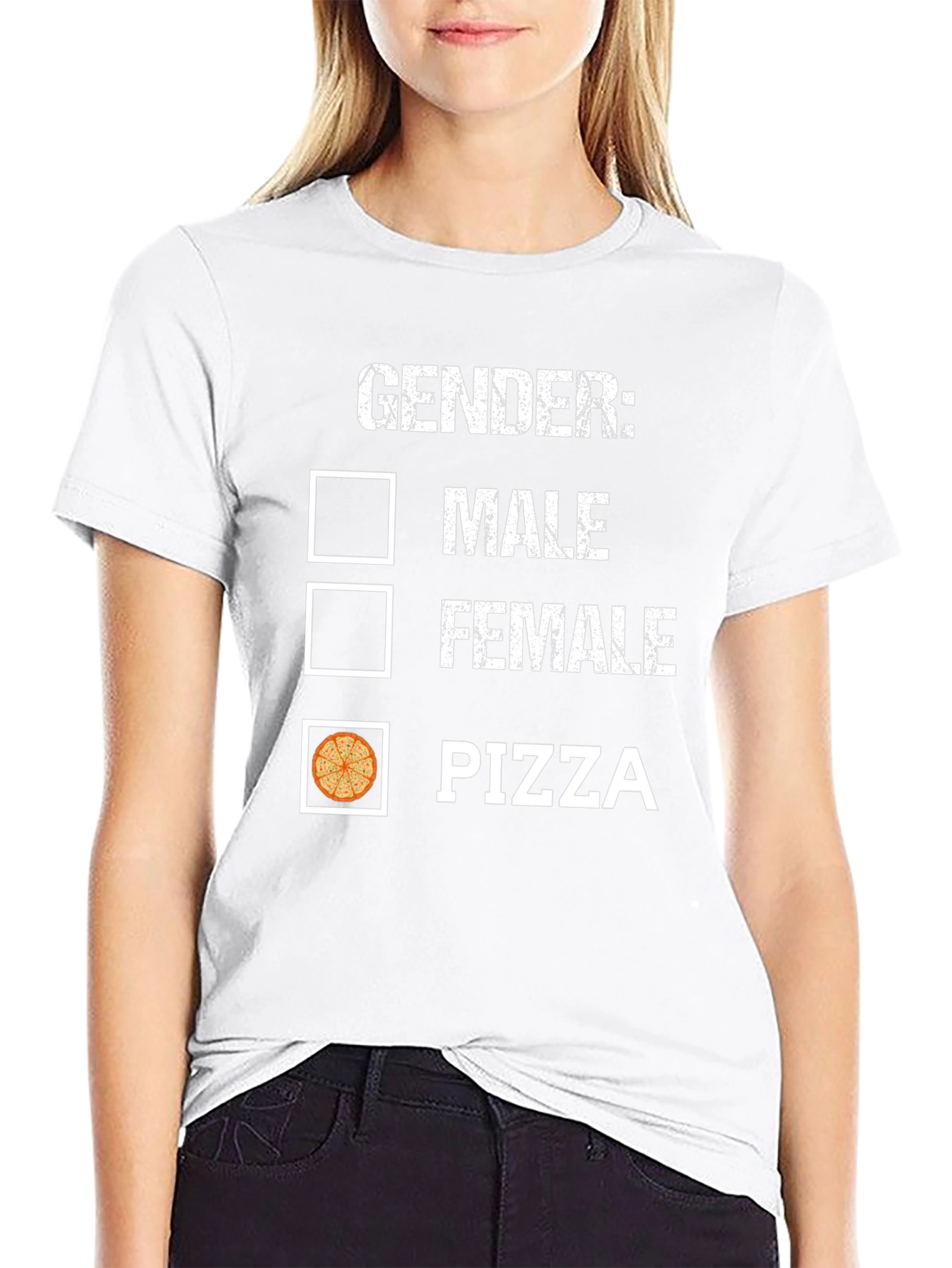 Gender: Pizza T-Shirt - Humorous Graphic Tee