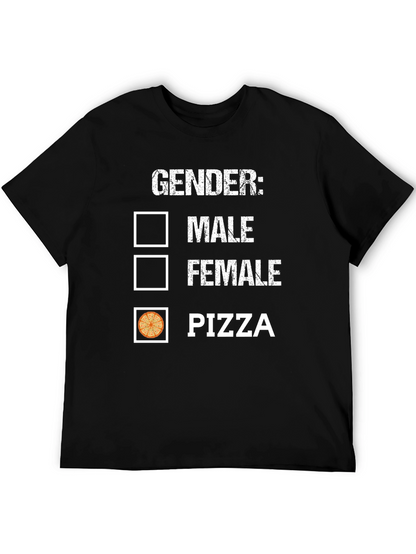 Gender: Pizza T-Shirt - Humorous Graphic Tee