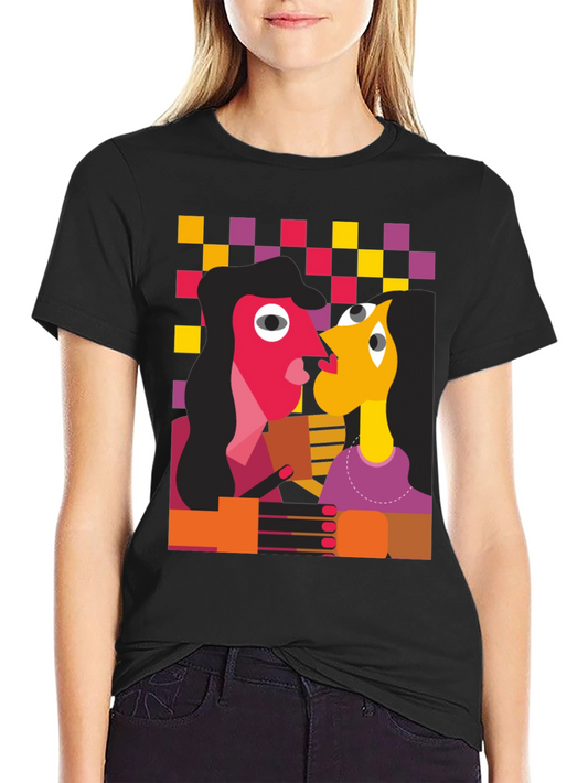 Abstract Art Graphic Tee - Unique Design T-Shirt