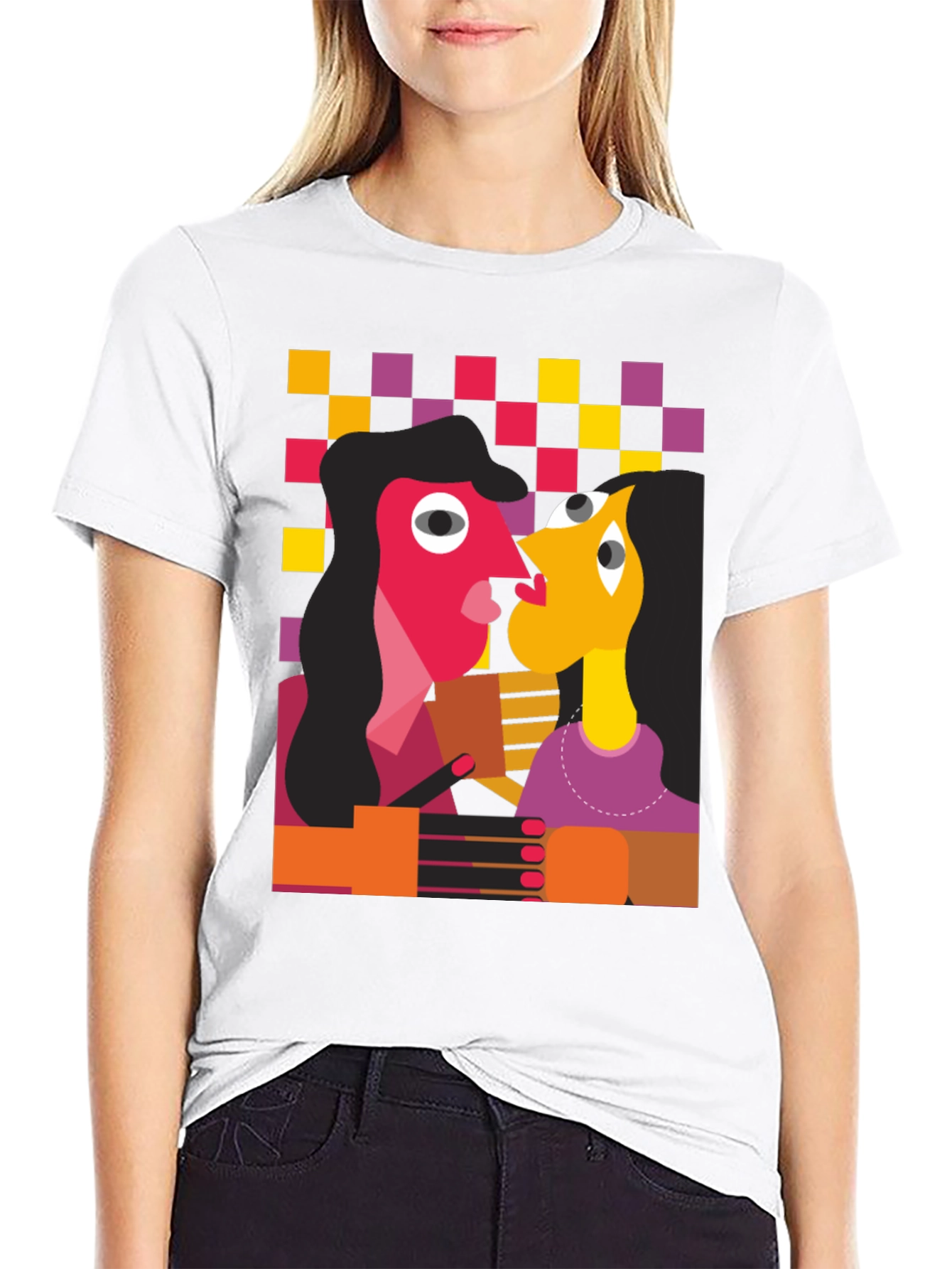 Abstract Art Graphic Tee - Unique Design T-Shirt