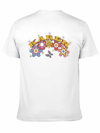 Retro Floral Karen T-Shirt - Groovy Design