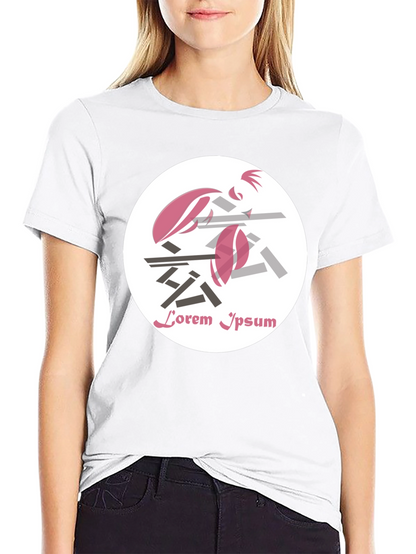 Abstract Graphic Print T-Shirt - Black