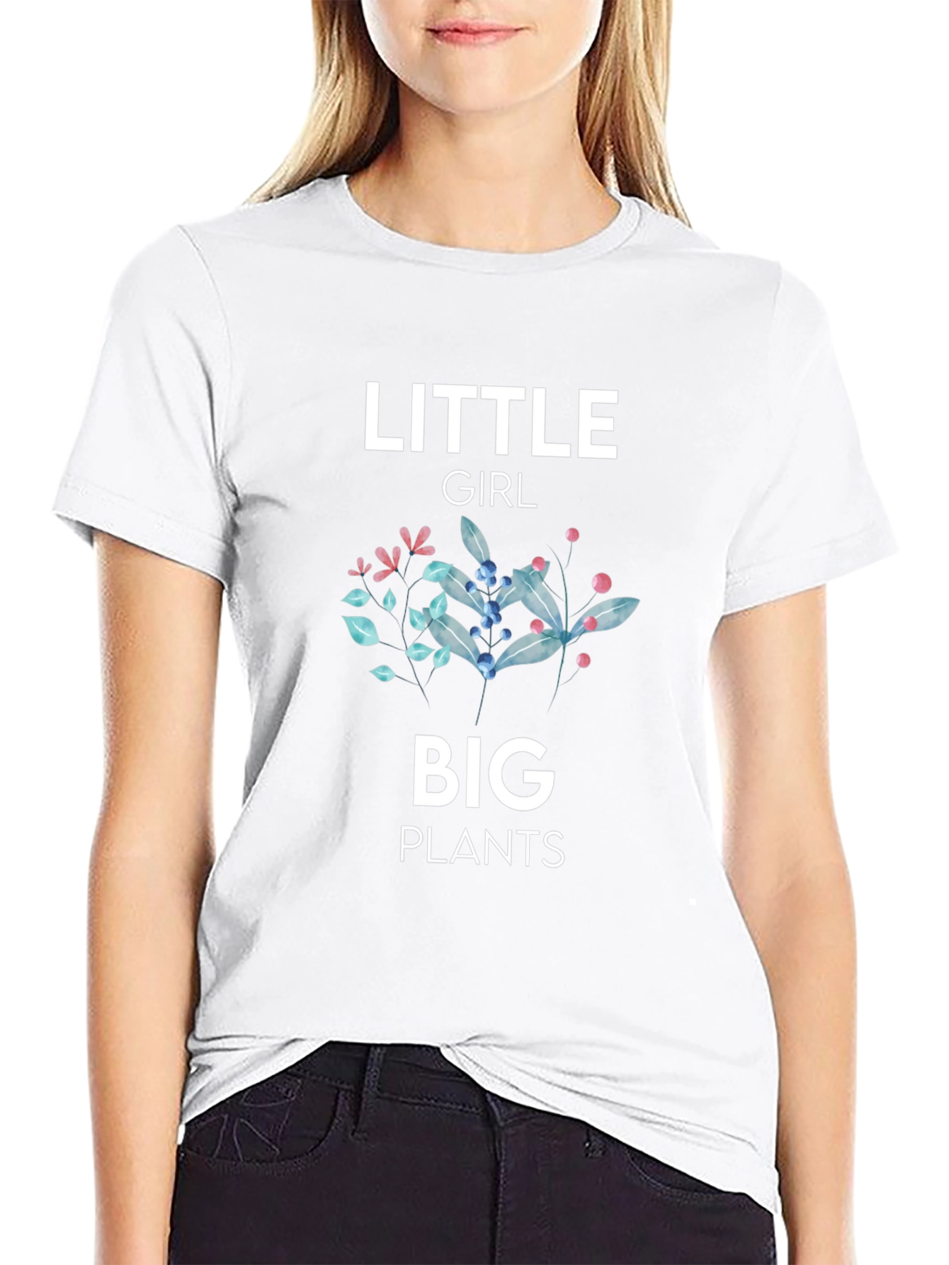 Little Girl Big Plants T-Shirt