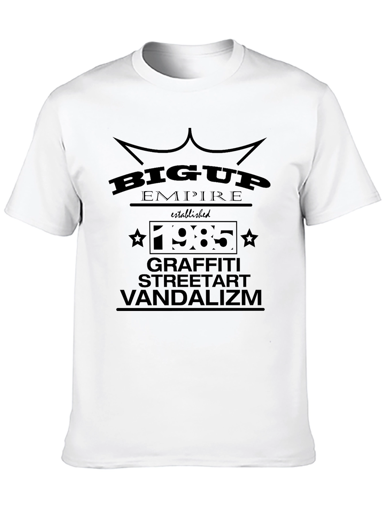 Big Up Empire Black Graphic T-Shirt
