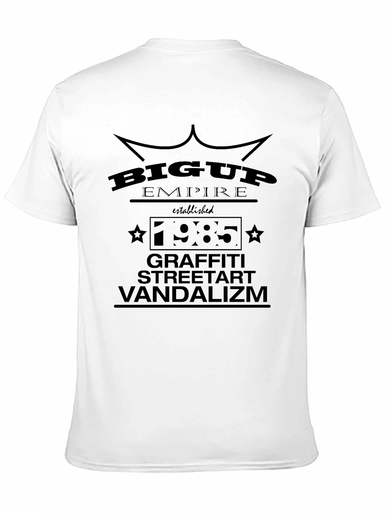Big Up Empire Black Graphic T-Shirt