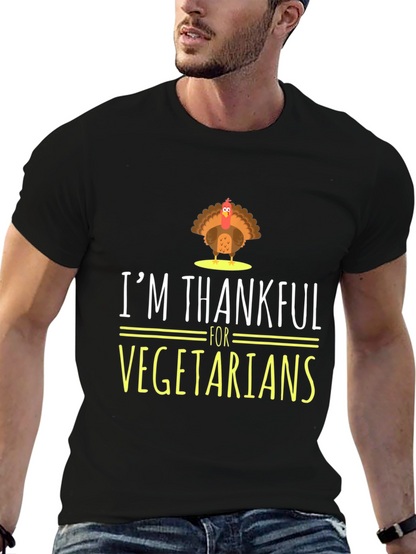 Im Thankful for Vegetarians Turkey Graphic T-Shirt