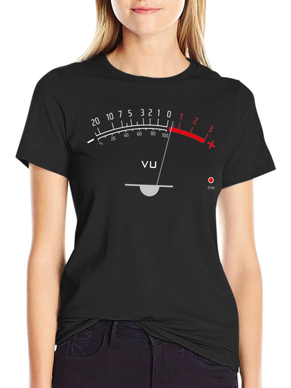 VU Meter T-Shirt - Audio Engineer Graphic Tee