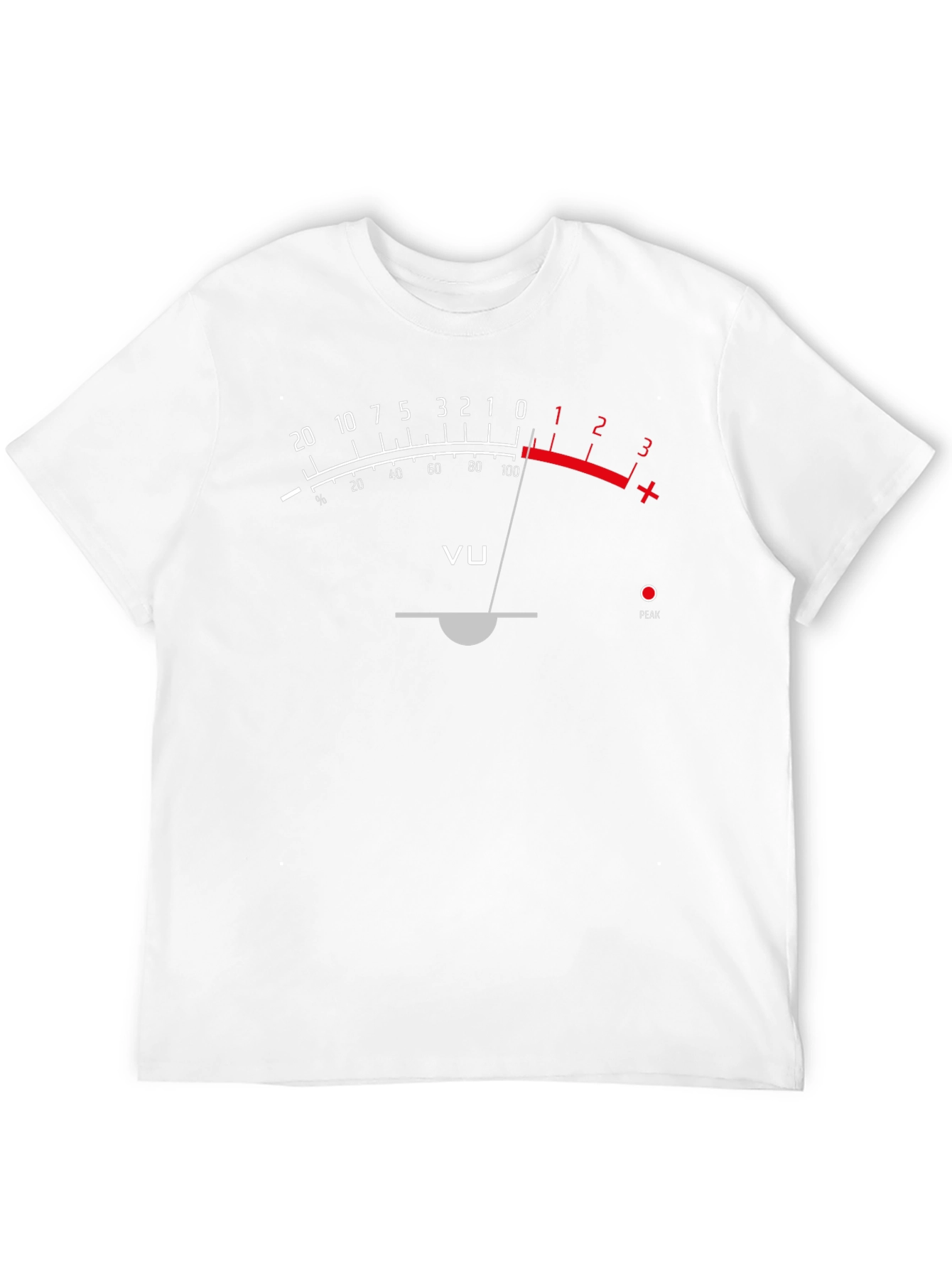 VU Meter T-Shirt - Audio Engineer Graphic Tee