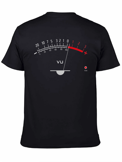 VU Meter T-Shirt - Audio Engineer Graphic Tee