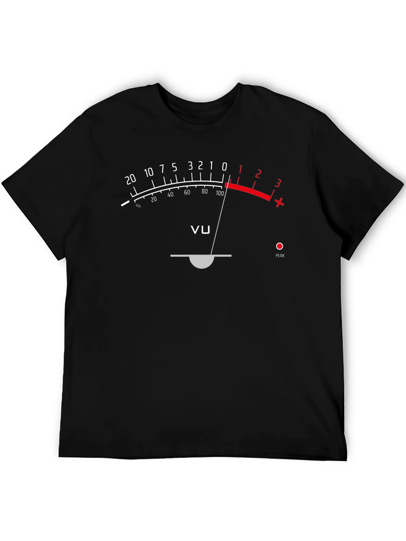 VU Meter T-Shirt - Audio Engineer Graphic Tee