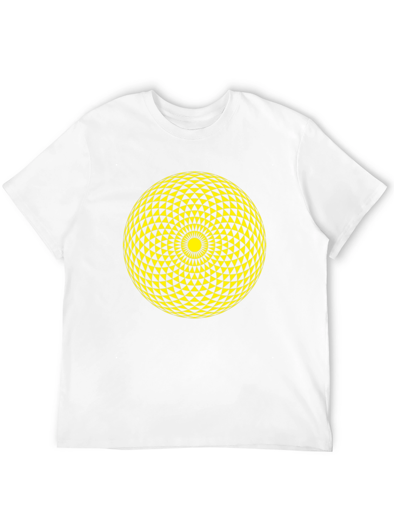 Geometric Sphere Graphic Tee - Stylish Black T-Shirt