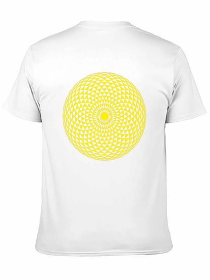 Geometric Sphere Graphic Tee - Stylish Black T-Shirt
