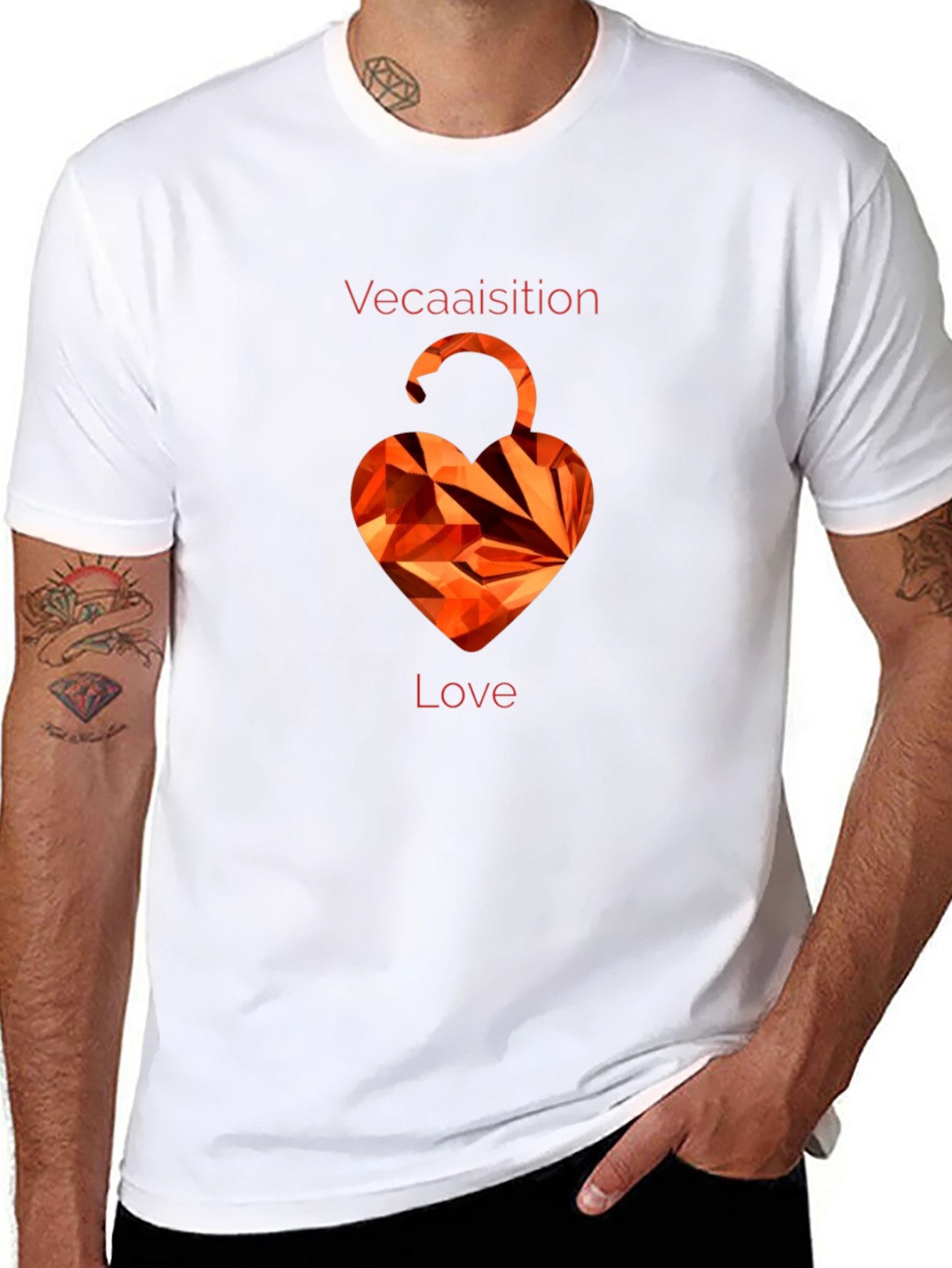 Heart Lock T-Shirt - VeCAAisition Love Graphic