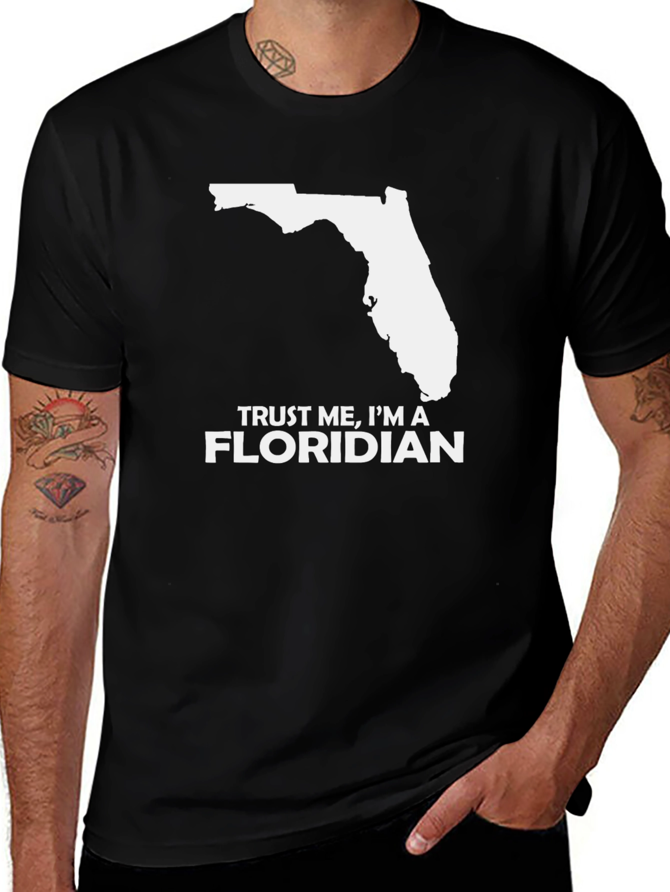 Trust Me Im a Floridian Black T-Shirt