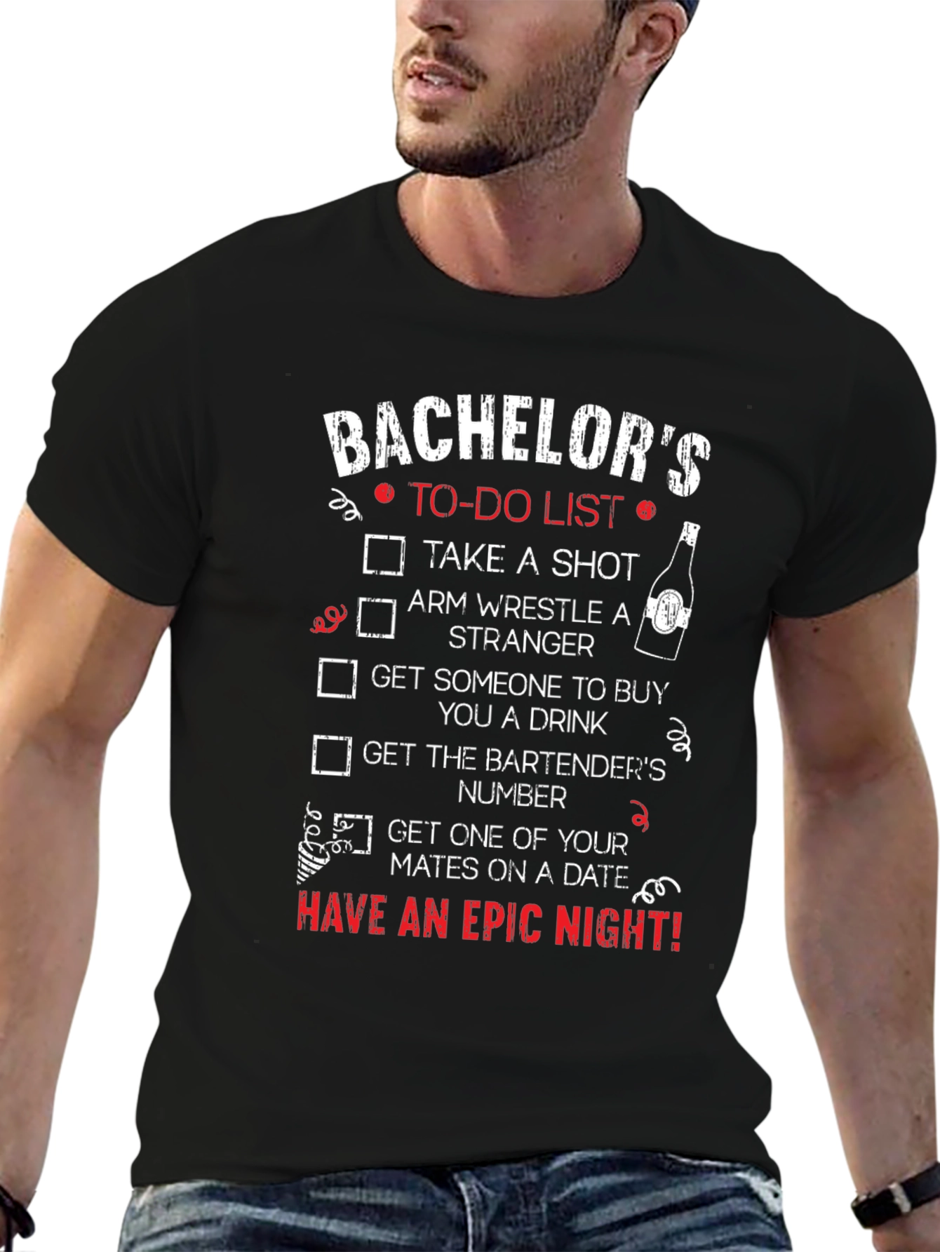 Bachelor Party To-Do List T-Shirt