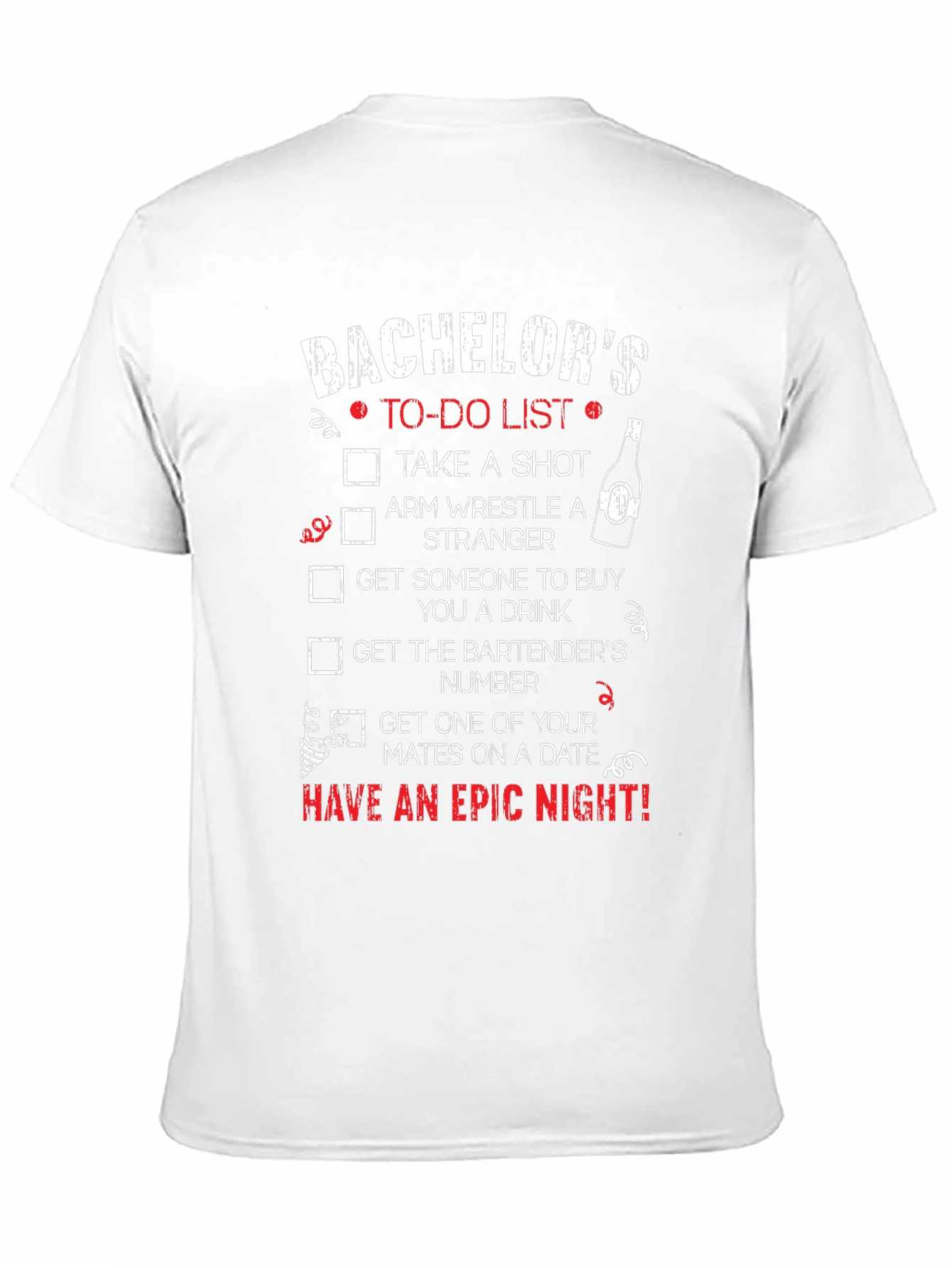 Bachelor Party To-Do List T-Shirt
