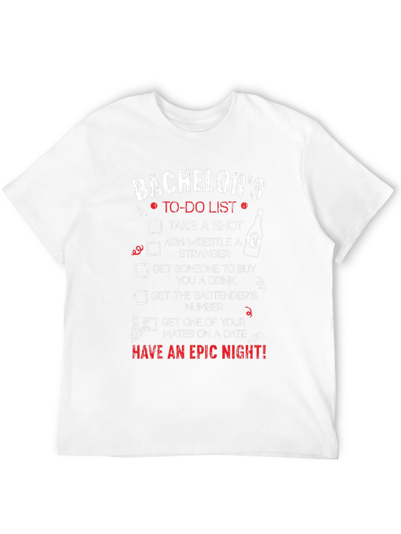 Bachelor Party To-Do List T-Shirt