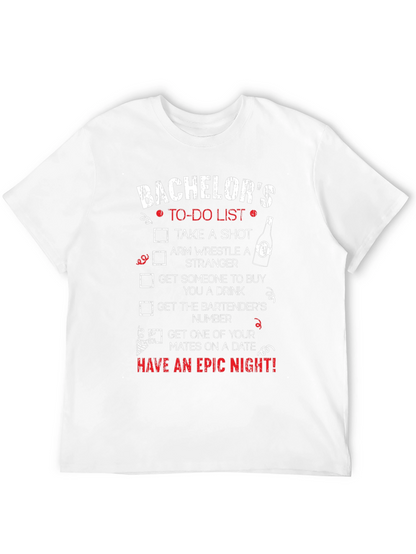 Bachelor Party To-Do List T-Shirt