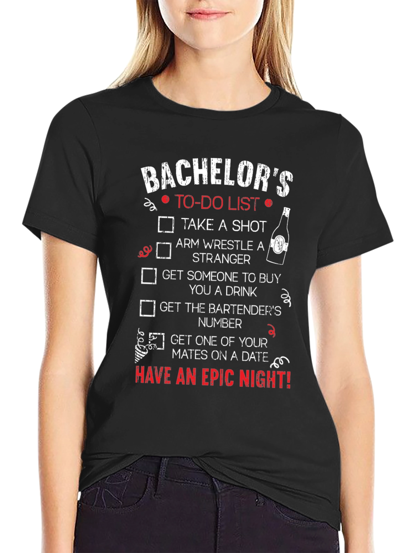Bachelor Party To-Do List T-Shirt