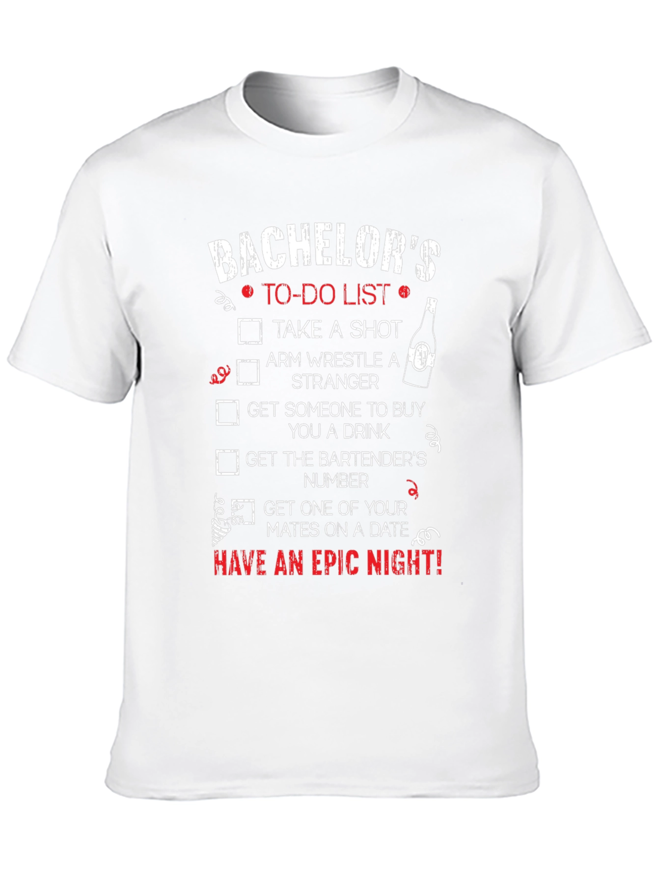 Bachelor Party To-Do List T-Shirt