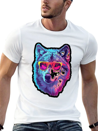 Cool Wolf Graphic Tee - Black