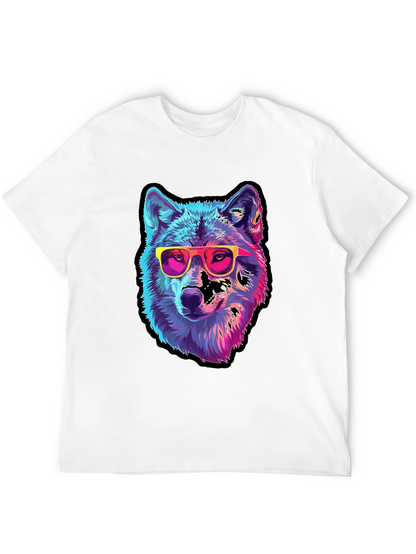 Cool Wolf Graphic Tee - Black