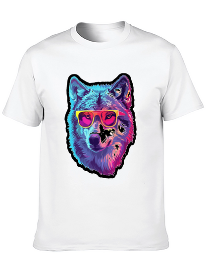 Cool Wolf Graphic Tee - Black