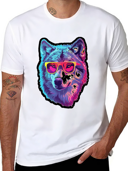 Cool Wolf Graphic Tee - Black