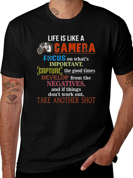 Life is Like a Camera Graphic T-Shirt