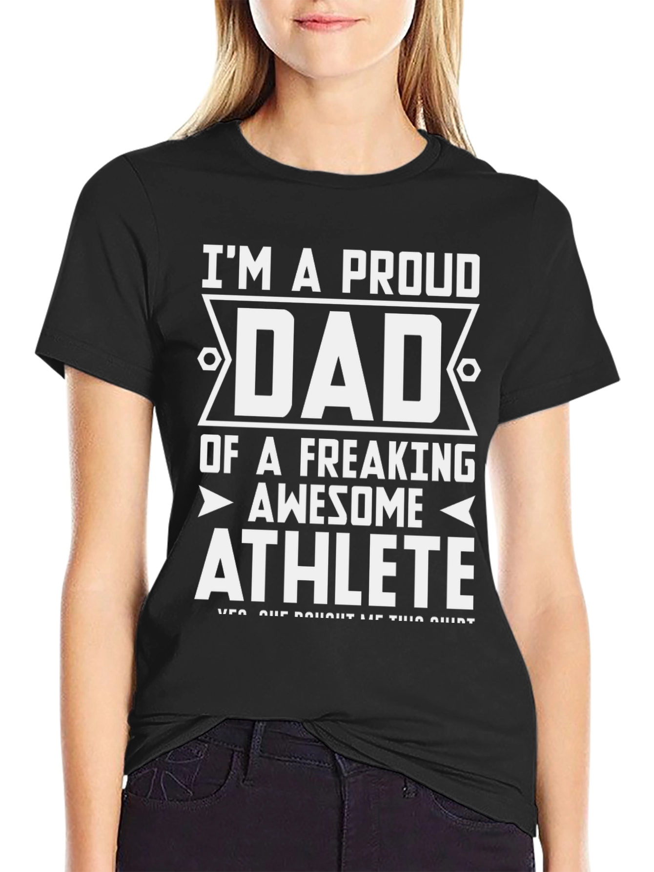 Proud Dad Athlete Graphic Tee