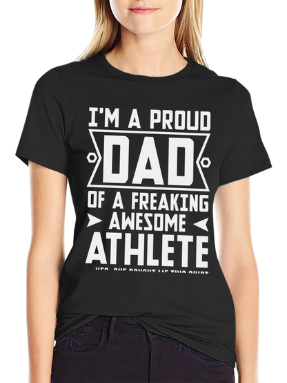 Proud Dad Athlete Graphic Tee