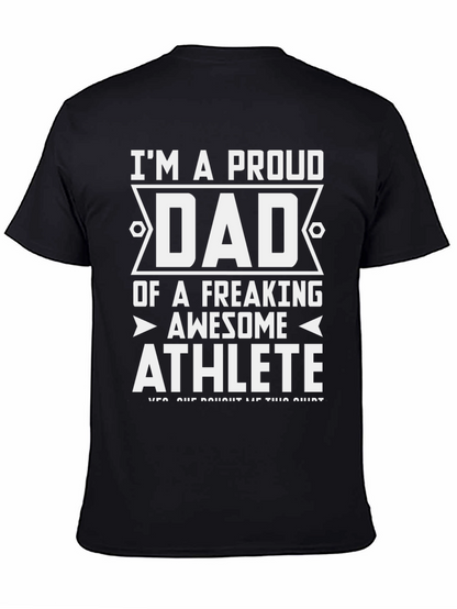 Proud Dad Athlete Graphic Tee
