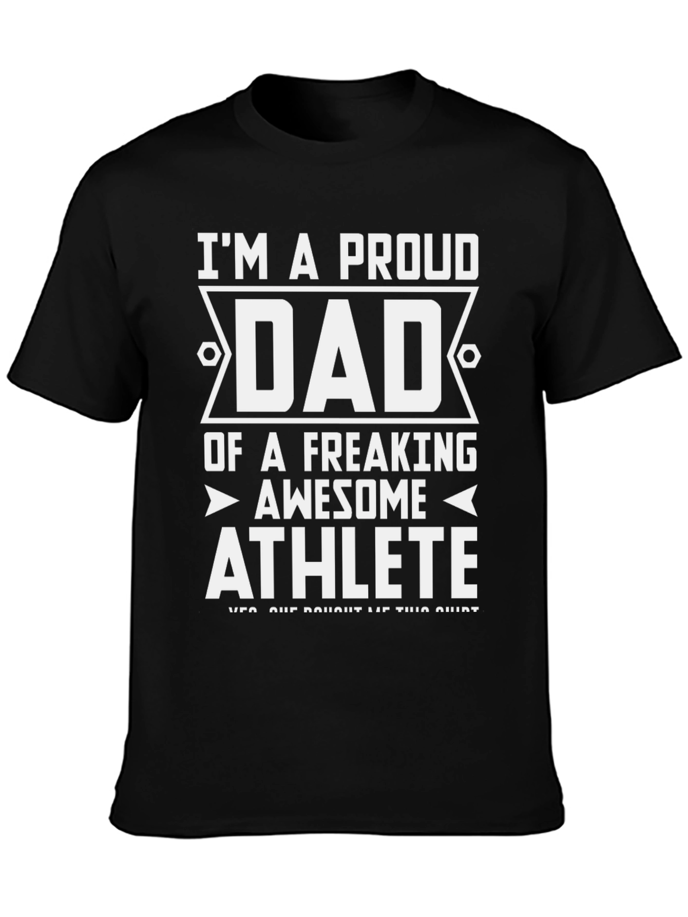 Proud Dad Athlete Graphic Tee