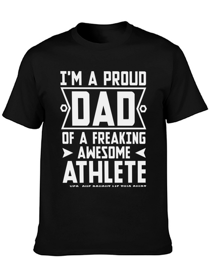 Proud Dad Athlete Graphic Tee