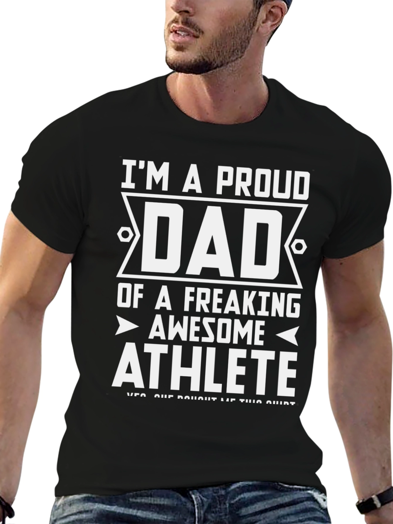 Proud Dad Athlete Graphic Tee