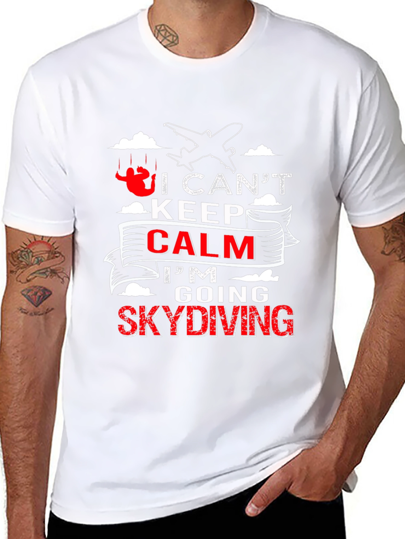 I Cant Keep Calm Skydiving T-Shirt