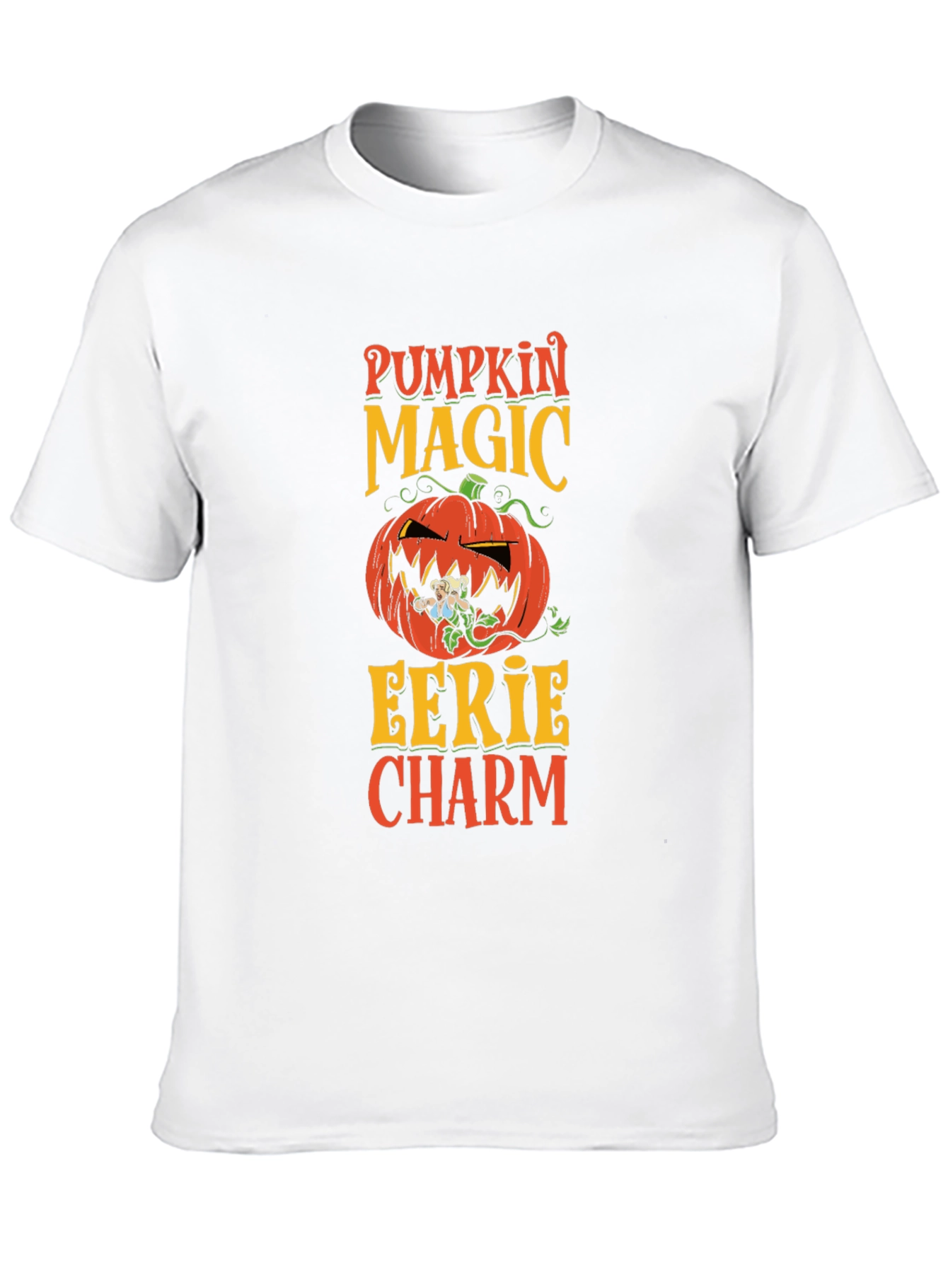 Pumpkin Magic Eerie Charm Halloween T-Shirt