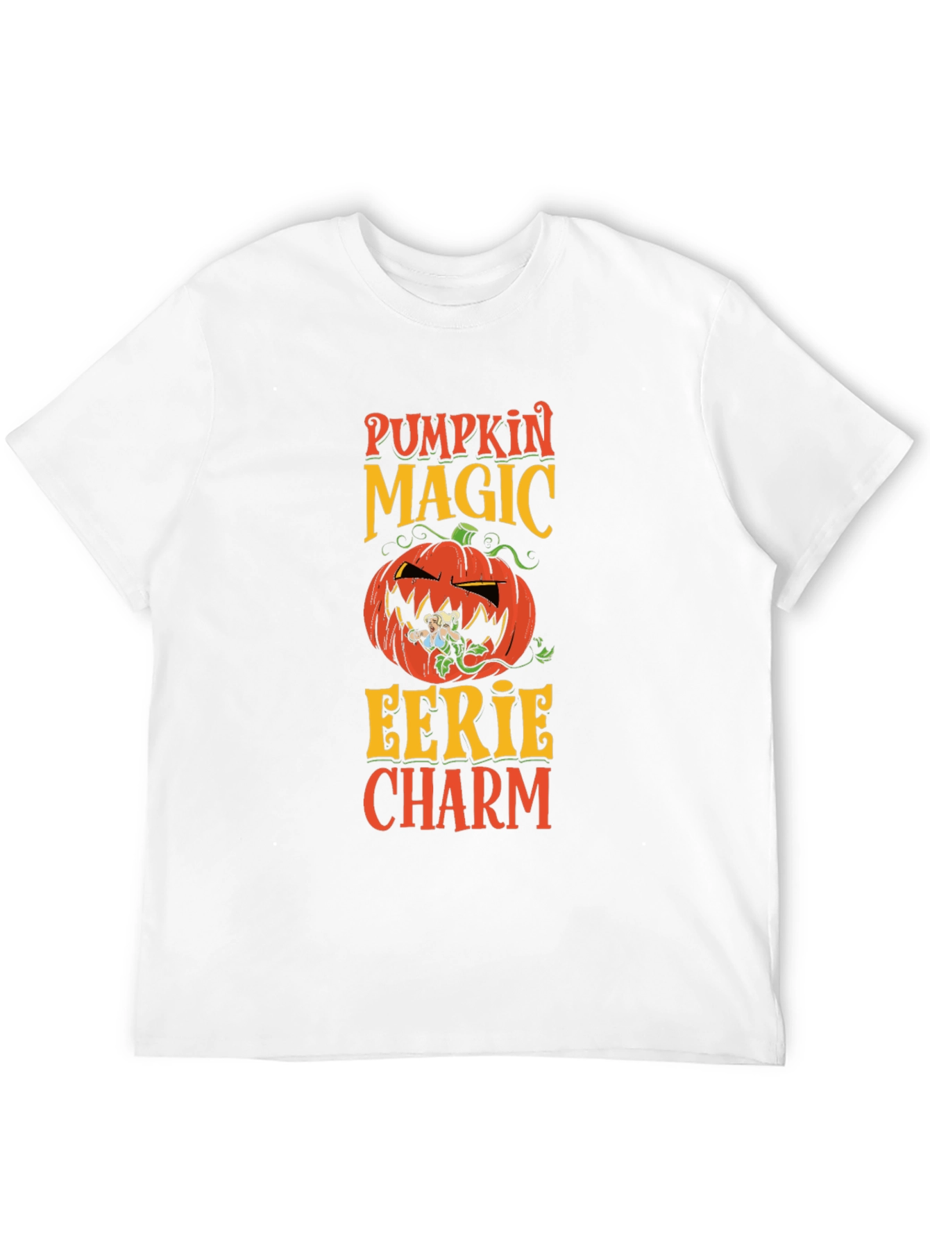 Pumpkin Magic Eerie Charm Halloween T-Shirt