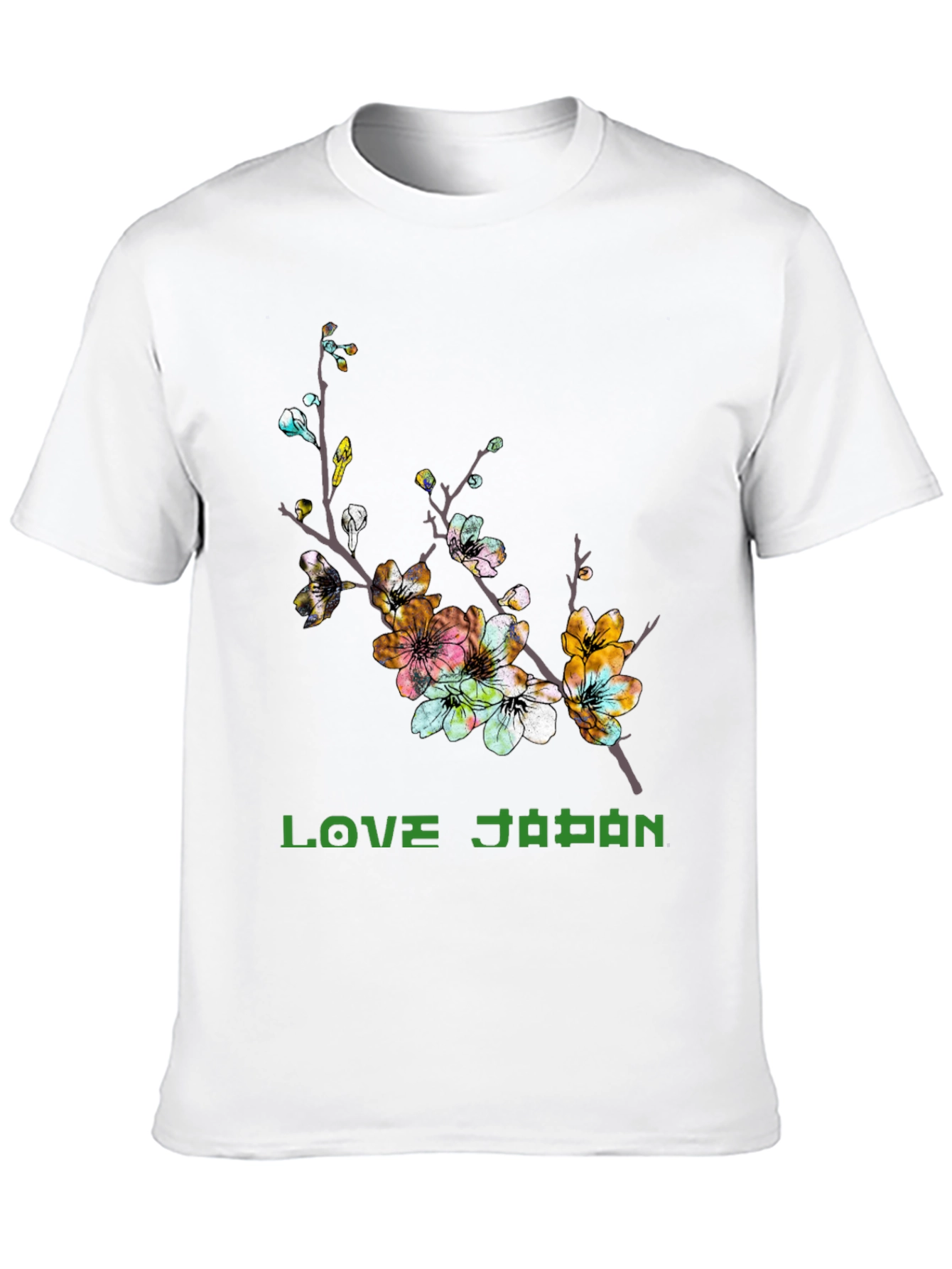 Love Japan Cherry Blossom Graphic T-Shirt