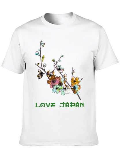Love Japan Cherry Blossom Graphic T-Shirt