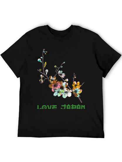 Love Japan Cherry Blossom Graphic T-Shirt