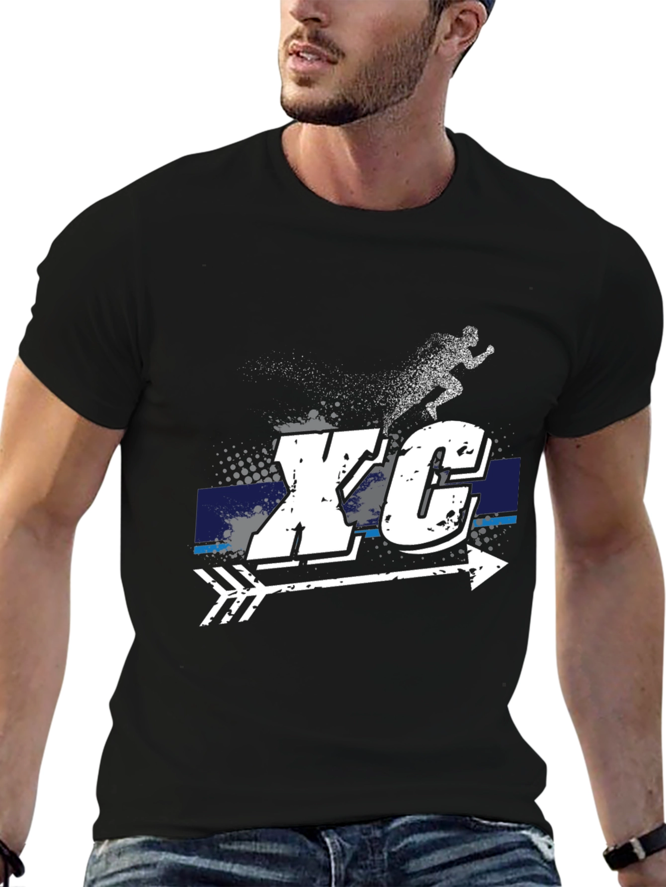 XC Cross Country Running T-Shirt Arrow Graphic