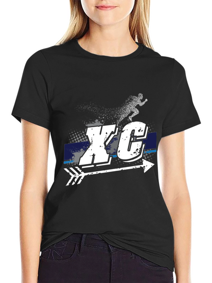 XC Cross Country Running T-Shirt Arrow Graphic