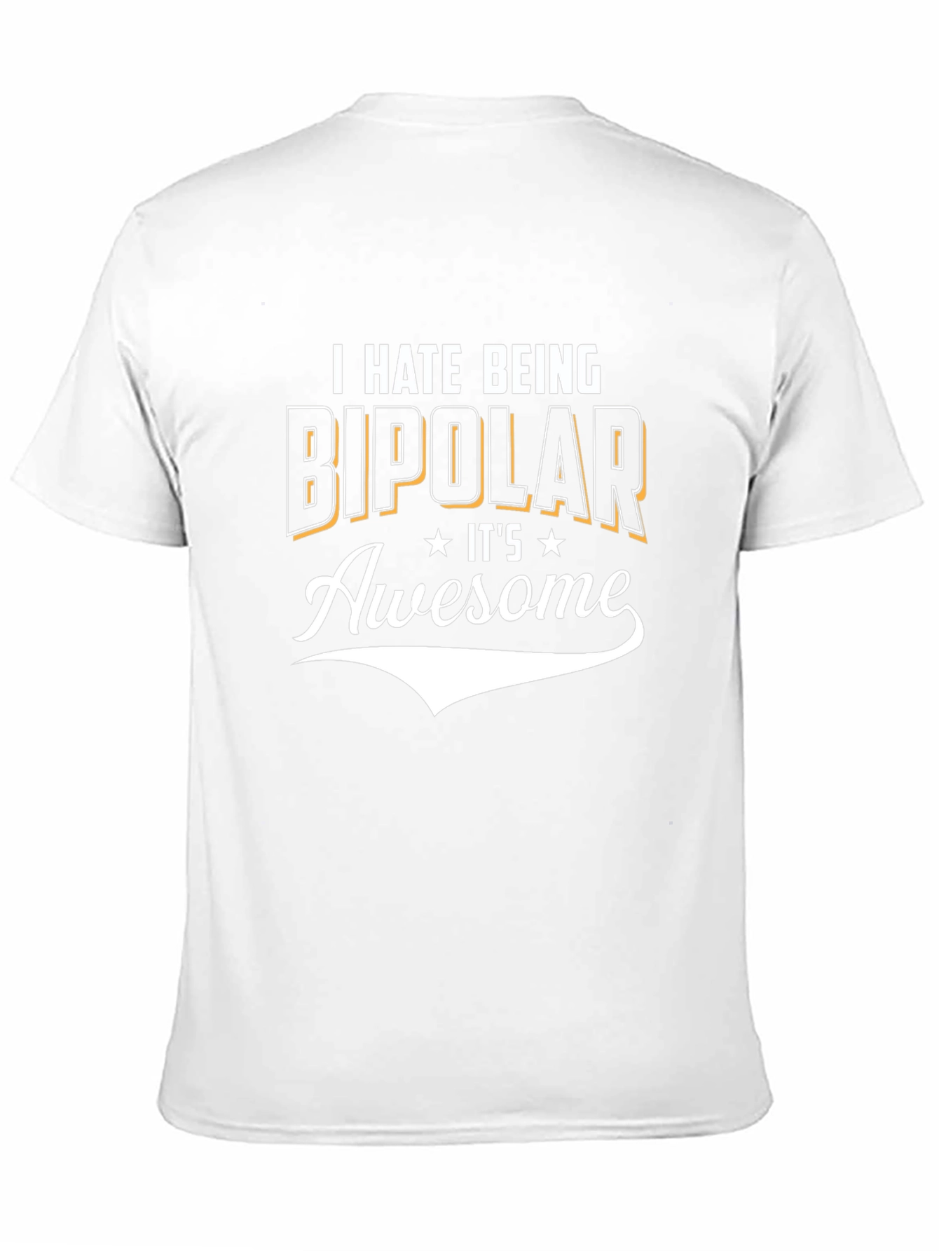 Funny Bipolar Graphic Tee - Black