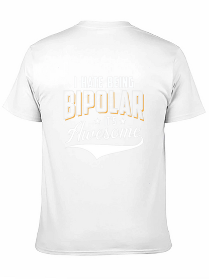Funny Bipolar Graphic Tee - Black